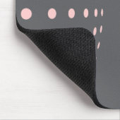 Tapis De Souris Cercles rose-clair simples modernes élégants (Coin)