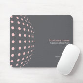 Tapis De Souris Cercles rose-clair simples modernes élégants (Avec souris)