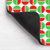 Tapis De Souris Cercles tournants - rouge et vert (Coin)