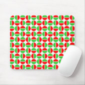Tapis De Souris Cercles tournants - rouge et vert (Avec souris)
