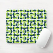 Tapis De Souris Cercles tournants - Tons verts (Avec souris)