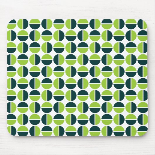 Tapis De Souris Cercles tournants - Tons verts (Devant)