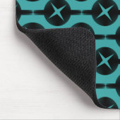 Tapis De Souris Cercles Turquoise peu communs Mousepad (Coin)