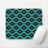 Tapis De Souris Cercles Turquoise peu communs Mousepad (Avec souris)