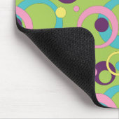 Tapis de souris Cercles Vert Funky (Coin)