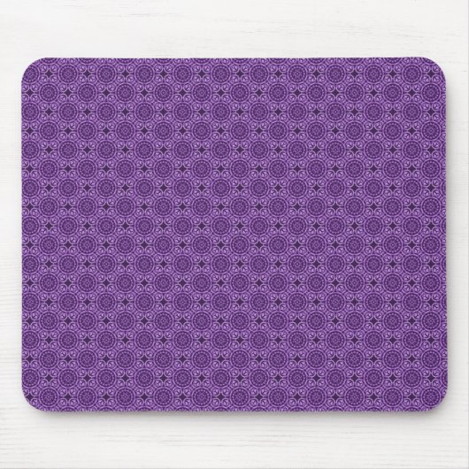 Tapis De Souris Cercles violets élégants Mousepad (Devant)