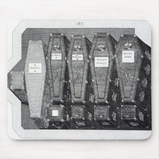 Tapis De Souris Cercueils royaux à l'Abbaye de Westminster (Devant)