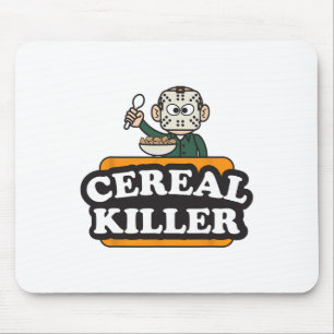 Tapis De Souris Cereal Killer Food Pun Humour Costume Amusant Hall