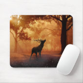 Tapis De Souris Cerf au coucher du soleil (Avec souris)