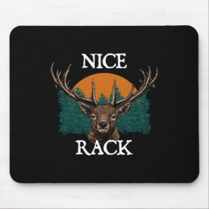 Tapis De Souris Cerf Belle Ramure Chasse à l'élan Chasseur Traque