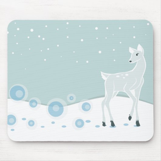 Tapis De Souris Cerf neigeux (Devant)