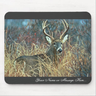 Tapis De Souris cerfs communs Blanc-coupés la queue