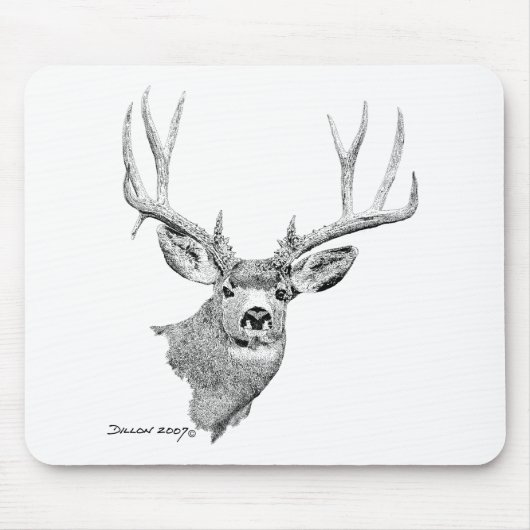 Tapis De Souris Cerfs communs de mule (Devant)