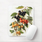 Tapis De Souris Cerises botaniques Imprimer (Avec souris)