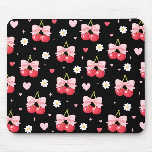 Tapis De Souris Cerises Coquettes (Devant)