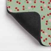 Tapis De Souris Cerises Et Fleurs (Coin)