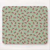 Tapis De Souris Cerises Et Fleurs (Devant)