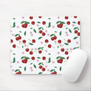 Tapis De Souris Cerises rouges Végétation et fleurs