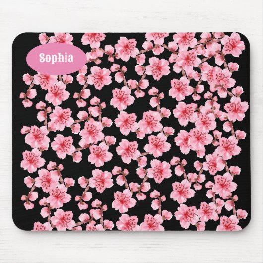 Tapis De Souris cerisier rose kawaii (Devant)