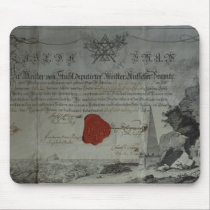 Tapis De Souris Certificat délivré par le maître adorable