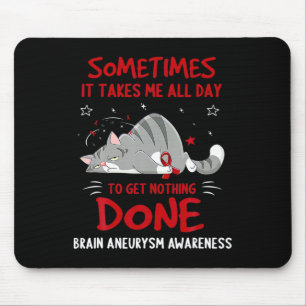Tapis De Souris Cerveau Aneurie Sensibilisation Foi éléphante Espo