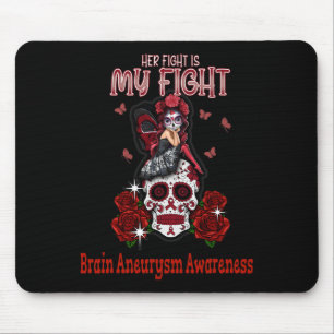 Tapis De Souris Cerveau Aneurie Sensibilisation Son combat est mon