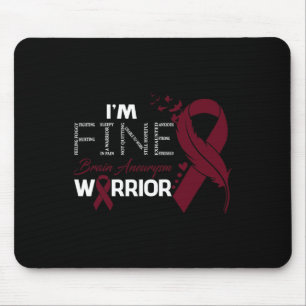 Tapis De Souris Cerveau Aneurysme Guerrier Je suis une belle plume