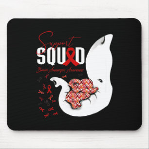 Tapis De Souris Cerveau Aneurysme Sensibilisation Soutien Escouade