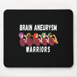 Tapis De Souris Cerveau Aneurysme Survivant Guerriers Conscience C