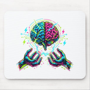Tapis De Souris Cerveau de circuit cybernétique Génie électrique