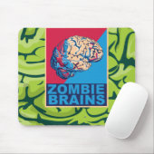 Tapis De Souris Cerveau de zombie (Avec souris)