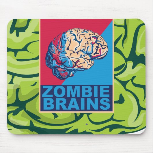Tapis De Souris Cerveau de zombie (Devant)
