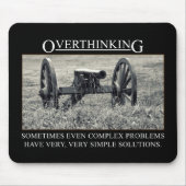 Tapis De Souris Cessez d'overthinking les solutions aux problèmes (Devant)