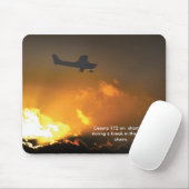 Tapis De Souris Cessna150 approche -1, Cessna 172 sur l'aileron (Avec souris)