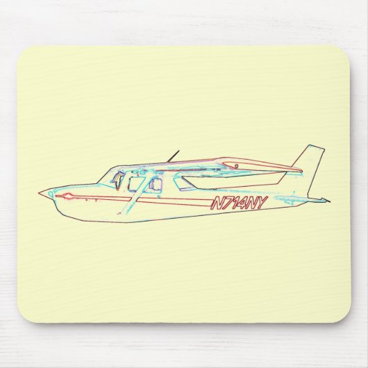 Tapis De Souris Cessna en vol (Devant)