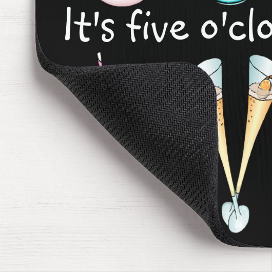 Tapis De Souris C'est 5 heures quelque part Mousepad (Coin)