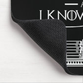 Tapis De Souris C'est ce que je fais - J'étudie et je connais les (Coin)