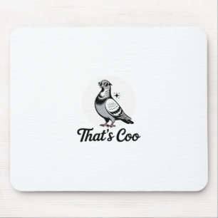 Tapis De Souris C'est Coo - Drôle de pigeon avec des lunettes 1