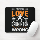Tapis De Souris C'est dans mon Dna Dminton Shuttle Racket Dminton (Avec souris)