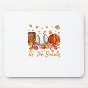 Tapis De Souris C'est la saison baseball Citrouille automne Fall M