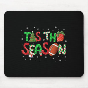 Tapis De Souris C'est la saison de football arbre de Noël Café Joy