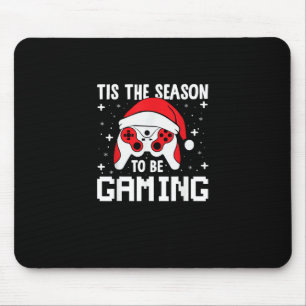 Tapis De Souris C'est la saison pour le rythme de Noël du gamer