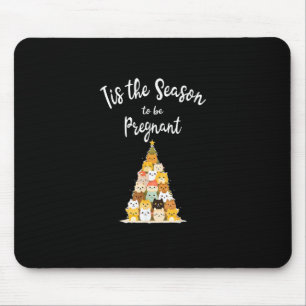 Tapis De Souris C'est la saison pour les hommes enceints au sapin