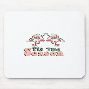 Tapis De Souris C'est la saison Rétro Groovy Noël Vintage Chri