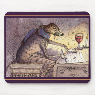Tapis De Souris C'est la vie d'un auteur - lévrier