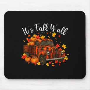 Tapis De Souris C'est l'automne à tous Pumpkin Truck Automne Arbre