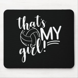 Tapis De Souris C'est ma fille Fier Volleyball Maman Volleyball Mo
