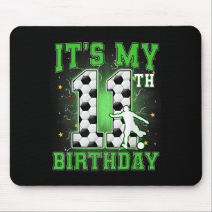 Tapis De Souris C'est mon 11e anniversaire de football garçon 11 a