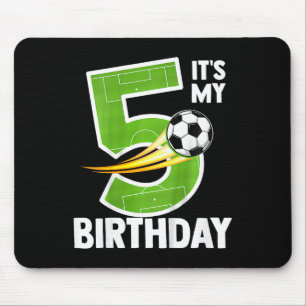 Tapis De Souris C'est mon 5ème anniversaire garçon football Ll 5 a