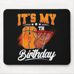 Tapis De Souris C'est mon 8ème anniversaire garçon basket-ball 8 a
